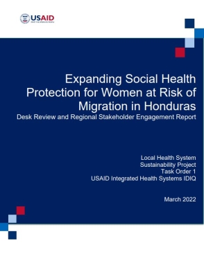 Cover of report showing title and USAID logo