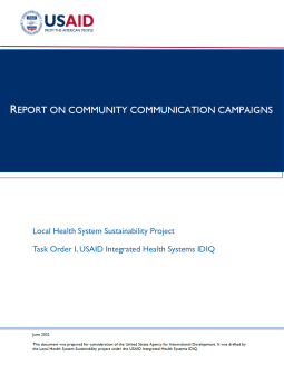 Report on Community Communication Campaigns