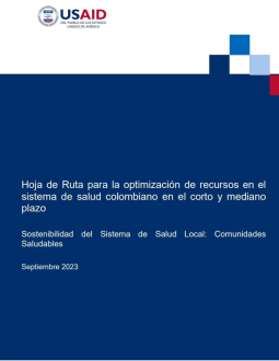 Colombia_Hoja de Ruta para la Optimización de Recursos_ Cover Page