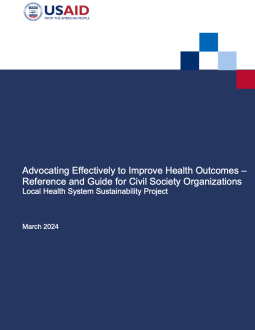 Advocating Effectively to Improve Health Outcomes - Cover Photo