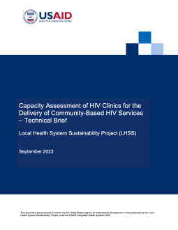 Community-based HIV needs assessment brief in DR Cover Photo