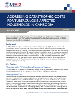 LHSS_Cambodia_TB Policy Brief Cover Photo