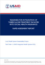 Report cover with title name and USAID logo