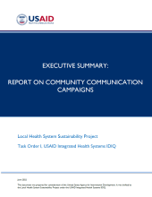 Executive Summary Report on the Community Communication Campaigns