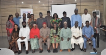 A group photo of participants after the training session