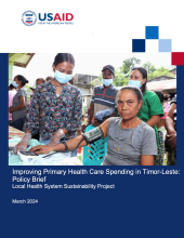 Improving Primary Health Care Spending - Cover Photo